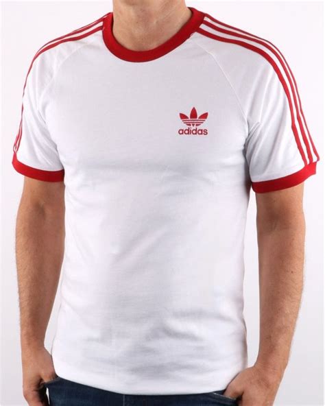 adidas langarm t-shirt 3-stripes ls rot weiß|Adidas Adicolor Classics 3.